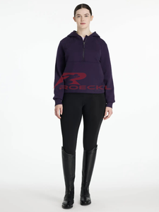 Sudadera con capucha para montar a caballo para mujer, venta al por mayor, tela sostenible, gestión de la humedad de alto estiramiento, sensación suave, aventura ecuestre al aire libre - Product Image 6