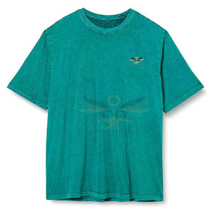 Vente chaude Logo Personnalisé Hommes Lavage À L'acide T-shirts Dernière Conception Respirant Lavage À L'acide T-shirts - Product Image 1