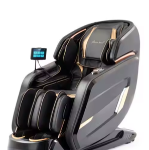 Meilleur coussin de massage chauffant électrique 4D SL à double cœur, fauteuil de relaxation et d'étirement pour tout le corps zéro gravité - Product Image 1