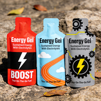 Sachets d'emballage personnalisés pour gel énergétique liquide, boisson, poudre de protéines de lactosérum, échantillon de sachet, emballage de gel énergétique
