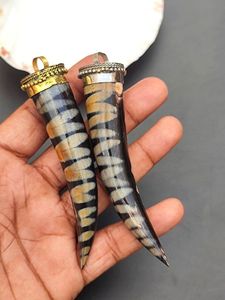 Colgante de Cuerno de Búfalo Natural Pulido de Alta Calidad, Estilo Amor, Hecho a Mano con Latón, de la India por HF CRAFTS - Product Image 5