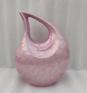 Urne pour cendres humaines en aluminium grande perle rose larme urne de crémation pour adultes pour cendres humaines urne funéraire - Product Image 6