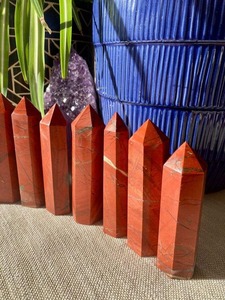 คริสตัลธรรมชาติเรดแจสเปอร์ทรงหอคอยสำหรับทำเครื่องประดับ คริสตัลขัดเงา ขนาด 2-4 นิ้ว น้ำหนัก 80 กรัม มีจำหน่าย ลดราคาพิเศษ - Product Image 4