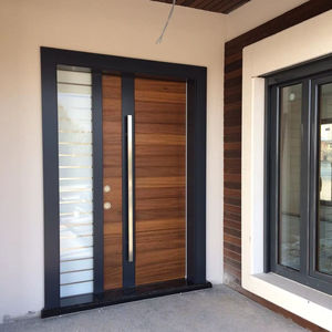 Porte d'entrée moderne en acier de luxe pour villas et résidences - Product Image 1