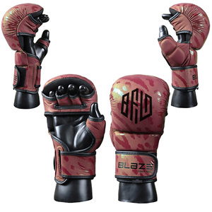 Gants de combat MMA Open Palm Half Finger UFC Gants de combat en cuir pour l'entraînement Kickboxing Gants de boxe d'arts martiaux - Product Image 1