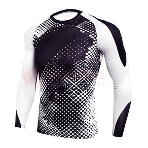 Latest <b>Design</b> Men <b>Compression</b> T-<b>Shirt</b> Fully <b>Customized</b> Light Weight Anti Wrinkle Breathable Spandex/Nylon Anti-UV Quick Dry - Product Image 1