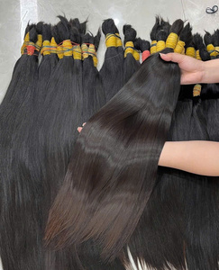 Cabello humano virgen vietnamita de un solo donante, precio al por mayor, 20-30 pulgadas, 1 kg, decolorado a rubio - Product Image 1