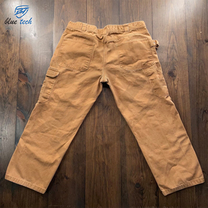 Pantalon cargo formel léger et droit, prix de gros bon marché, fabricant, 100% coton, séchage rapide, taille complète, teinture unie, 2025 - Product Image 2