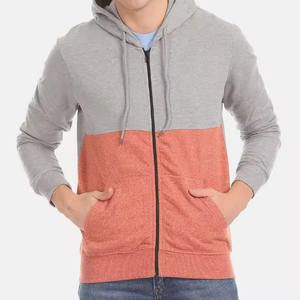 Sweats à capuche zippés pour hommes fabriqués sur mesure Streetwear séchage rapide respirant léger 100% coton sweats à capuche zippés avec logo personnalisé - Product Image 1