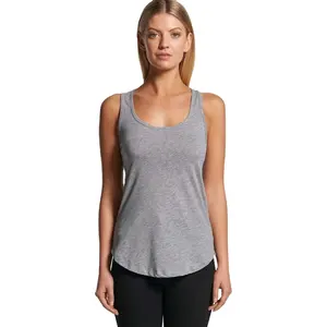 Camiseta sin mangas de talla XL para mujer, camiseta sin mangas con espalda en T, informal, Sexy, hecha a medida, para gimnasio, trabajo, correr, estampado sólido, tejido de verano - Product Image 1