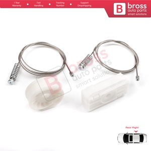 BWR1152ชุดซ่อมกระจกหน้าต่างด้านหลังขวาสำหรับ A4 S4 B6 B7 8H7 8HE 2002-2009 8H0839398 2ประตู CC Cabriolet - Product Image 4