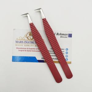 Pince à épiler durable pour extension de cils avec poignée en diamant Volume de botte longue - Product Image 1