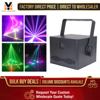 Luz Láser RGB de 3W a Bajo Precio de Fábrica, Control DMX512 para DJ, Fiestas, Efectos de Iluminación en Escenarios