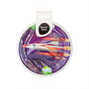 Platos Desechables para Fiestas Party Love Space de 17 cm, Paquete de 8 Unidades - Product Image 2