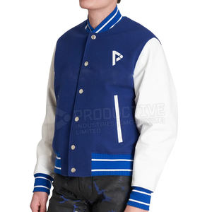 Veste en toile imperméable et écologique pour homme, coupe ajustée, style Letterman, avec col montant, nouvelle arrivée au Pakistan, parmi les plus vendues - Product Image 4