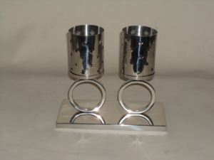 Porte-bougie en métal avec perles de cristal, style unique, éclairage de cérémonie de mariage, porte-bougie votif, décoration de table, porte-bougie - Product Image 5