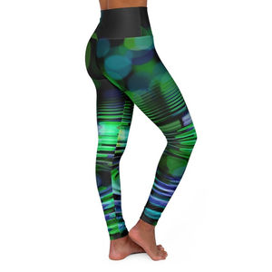 Leggings de yoga pour femmes, taille haute, personnalisés, sans couture, effet push-up, compression, écologiques, respirants, tie-dye, effet scrunch butt - Product Image 4