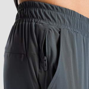 Pantalones Deportivos Elásticos Buzz Sporty, Pantalones de Gimnasio Ligeros de Pana, Talla XL, Logotipo Personalizable, Color Gris - Product Image 6