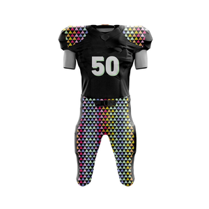 100% uniformes de Football américain de Logo personnalisé de haute qualité pour l'usure unisexe Kit de Football de vêtements de sport sur mesure - Product Image 2
