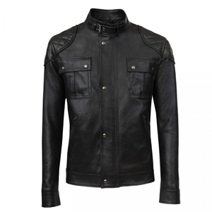 High Quality <b>Winter</b> Plain Dyed Gents Genuine <b>Leather</b> High Quality Man <b>Leather</b> <b>Jacket</b> Affordable <b>Winter</b> <b>Leather</b> <b>Jacket</b> For Men - Product Image 1