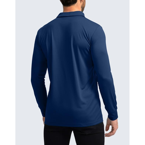 Polo de poliéster de alta calidad para hombre de moda Camiseta personalizada de manga corta para hombre Polo Estilo de verano con patrón sólido - Product Image 2