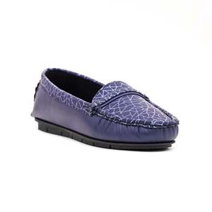 Azul Marino WN4224 Mocasín Chunky Zapatos - Product Image 2