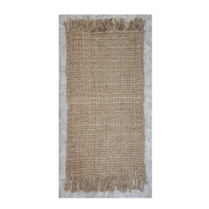 พรมป่านศรนารายณ์ปอกระเจาคุณภาพสูงพรมทอมือธรรมชาติซักได้สไตล์วินเทจพรมสำหรับทางเข้าประตูบ้านฟาร์มเสื่อประตู - Product Image 1