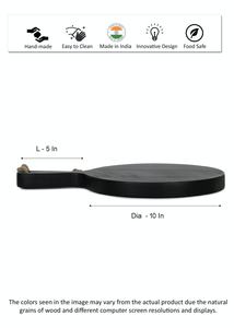 Tabla de cortar de madera de forma redonda antigua con mango, nuevo diseño de utensilios de cocina, tabla de picar de madera, exportación, gran oferta - Product Image 2