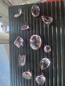 Améthystes brésiliennes naturelles facettées, pierres précieuses en vrac, taille poire, ovale, octogone, coupe CTS, vente Iroc, lot de pierres précieuses magnifiquement taillées - Product Image 3