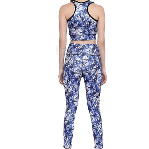 ชุดโยคะสีพื้น ระบายอากาศได้ดี น้ำหนักเบา เอวสูง สำหรับผู้หญิง ผลิตจากผ้าสแปนเด็กซ์/ไนลอน เป็นมิตรต่อสิ่งแวดล้อม ชุด 2 ชิ้น โลโก้ด้านหน้า แห้งเร็ว ราคาสมเหตุสมผล - Product Image 4