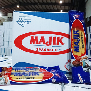มาจิก สปาเก็ตตี้ข้าวสาลีแห้งอียิปต์ 250 กรัม |   พาสต้าบรรจุกล่อง/ถุงแบบกำหนดเองได้ รับรองฮาลาล HACCP สำหรับแบรนด์ส่วนตัว |   โซลูชั่น OEM สำหรับร้านค้าปลีก - Product Image 2