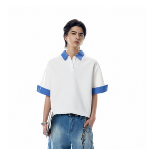 เสื้อโอเวอร์ไซส์สำหรับผู้ชายผ้าโพลีเอสเตอร์/ ผ้าฝ้ายระบายอากาศได้ดีสวมใส่สบาย - Product Image 3