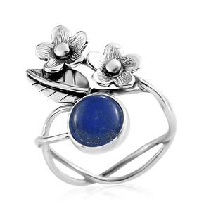 Bague artisanale en argent sterling sertie de lapis-lazuli naturel, idéale pour les mariages et le quotidien – Cadeau promotionnel - Product Image 4