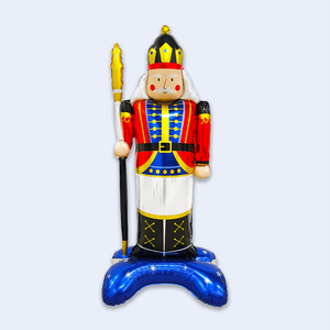 Ballon gonflable soldat casse-noisette 64x106cm, décorations de jardin pour les fêtes en plein air - Product Image 1