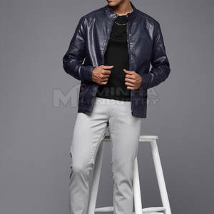 Chaqueta de Cuero para Hombre de la Mejor Calidad, con Logotipo Frontal, Colores y Tallas Personalizadas, Chaquetas de Cuero de Invierno al por Mayor - Product Image 3