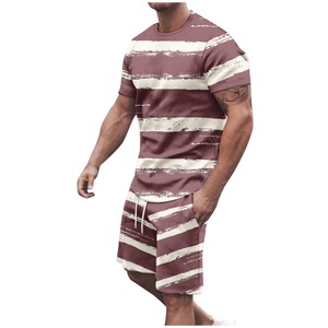 Camisa personalizada de verano de color sólido para hombre, pantalones cortos de manga corta con solapa, conjunto deportivo informal de dos piezas para hombre de verano - Product Image 2