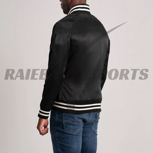 Blouson bombardier Offre Spéciale personnalisé de qualité supérieure pour hommes, veste universitaire en cuir de soie et laine, veste de baseball tendance pour le collège - Product Image 6