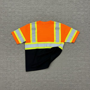 T-shirt à manches longues à logo imprimé personnalisé, haute visibilité, réfléchissant, pour la construction, vêtements de travail de sécurité durables pour hommes - Product Image 5