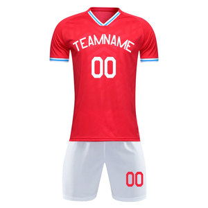 Tenues de football personnalisées 2025 pour hommes adultes – Ensemble maillot à manches courtes respirant et à séchage rapide de haute qualité - Product Image 2