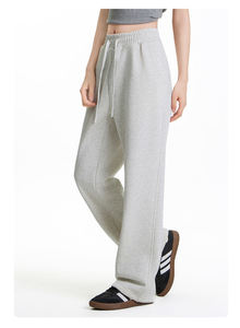 กางเกงขายาวทรงเข้ารูปสำหรับผู้ชาย ผ้าปักลายสีดำ เอวยางยืด ทรงสมาร์ท - Product Image 3