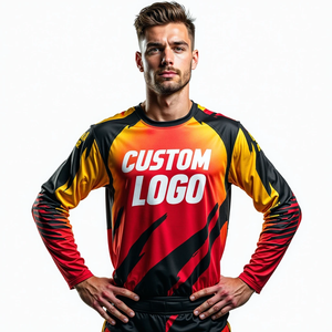 Maillot de course pour hommes Motocross Entièrement personnalisé Respirant et coupe-vent Design sublimé pour la course automobile de moto MX - Product Image 1