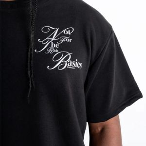 Signature Tee 280 GSM Camiseta de gran tamaño con hombros caídos 100% algodón Streetwear Tee con logotipo de firma en el pecho - Product Image 5