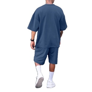 2024 été hommes ensembles homme à manches courtes T-Shirt et Shorts homme Jogging sport costume de gymnastique ample décontracté course survêtement vêtements - Product Image 3