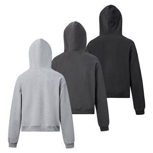 Streetwear urbain hommes à capuche haute qualité pull surdimensionné épais coton hiver sweat doux polaire chaud vêtements de sport - Product Image 4