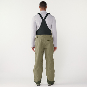 New Men's Solid Color Design Ski Bib Winter Waterproof 10,000mm -<b>Tex</b> Snowboard Jumpsuit Breathable Windproof UV Protection - Product Image 3
