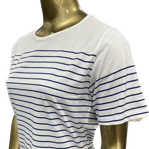 T-shirts promotionnels décontractés pour femmes 100% coton velours côtelé bouton imprimé couleurs et tailles personnalisées fabriqué en Inde - Product Image 1