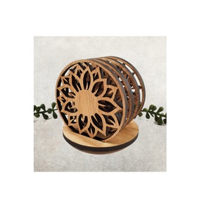 Top Quality Decorative Table and <b>Kitchen</b> <b>Accessories</b> Wooden Coaster for Tea and Coffee Mats Bulk Direct Factory Selling - Product Image 2
