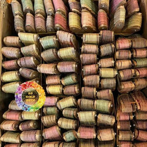 Éventail en feuilles de palmier naturelles, fait à la main, pliable, pour les cadeaux de mariage, la décoration d'événements, logo Vietnam sur demande du client - Product Image 3