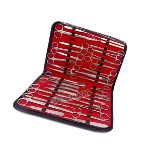 Herramientas quirúrgicas veterinarias reutilizables Kit de instrumentos veterinarios básicos Kits quirúrgicos veterinarios de alta calidad de acero inoxidable alemán - Product Image 1