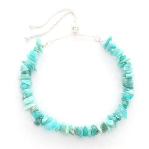 925 Sterling Silver Fine Bangle Amazonite Rough Cut Bolo Bracelet with <b>Soft</b> Flex Wire Setting Gift for Women in Gift <b>Box</b> - Product Image 6